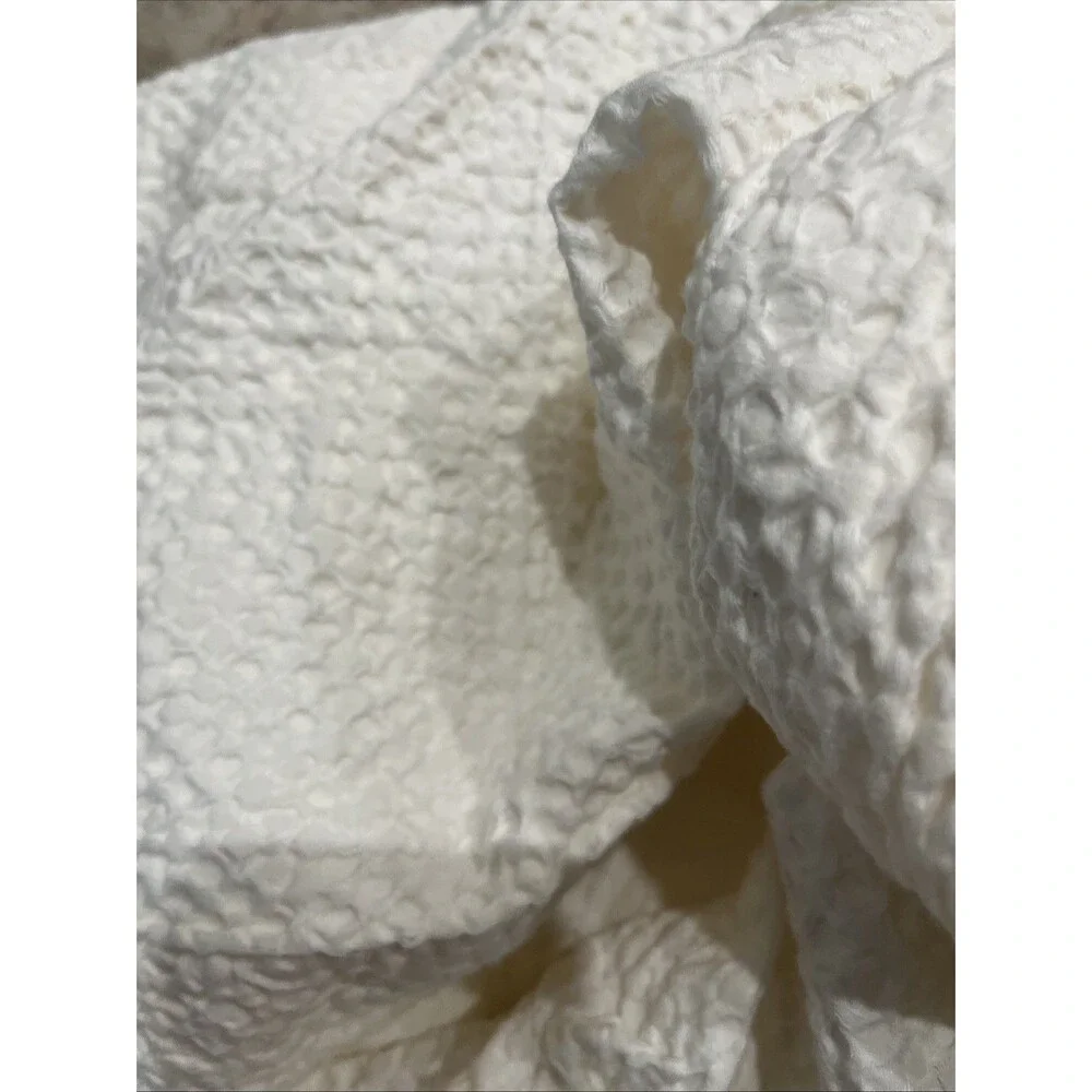 QUINCE ORGANIC LUXE HONEYCOMB DUVET COVER KING ~ CAL KING UNDYED|MSRP $114